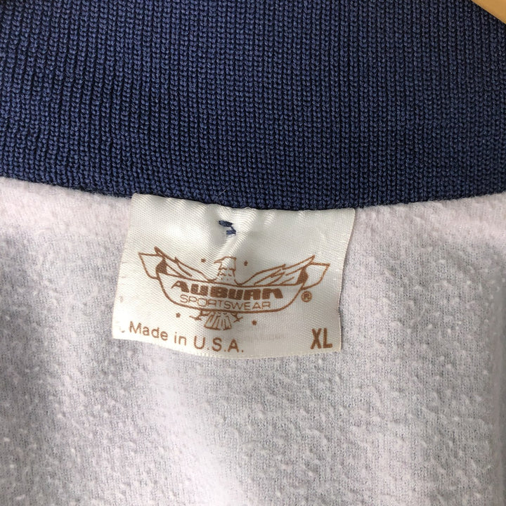 Vintage 1990'S AUBURN Varsity Jacket, Award Jacket, Made in USA, Men's XL polyester navy blue type Vintage Second Hand