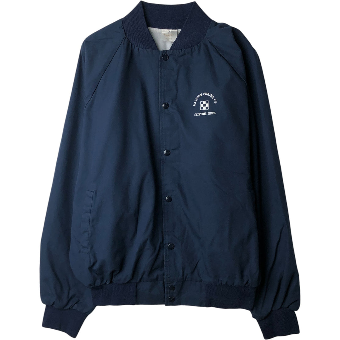 Vintage 1990'S AUBURN Varsity Jacket, Award Jacket, Made in USA, Men's XL polyester navy blue type Vintage Second Hand
