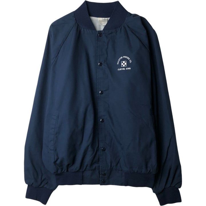 Vintage 1990'S AUBURN Varsity Jacket, Award Jacket, Made in USA, Men's XL polyester navy blue type Vintage Second Hand