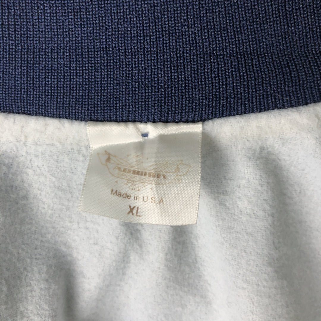 Vintage 1990'S AUBURN Varsity Jacket, Award Jacket, Made in USA, Men's XL polyester navy blue type Vintage Second Hand