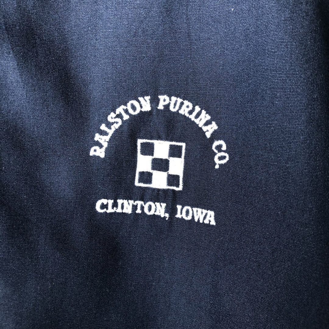 Vintage 1990'S AUBURN Varsity Jacket, Award Jacket, Made in USA, Men's XL polyester navy blue type Vintage Second Hand