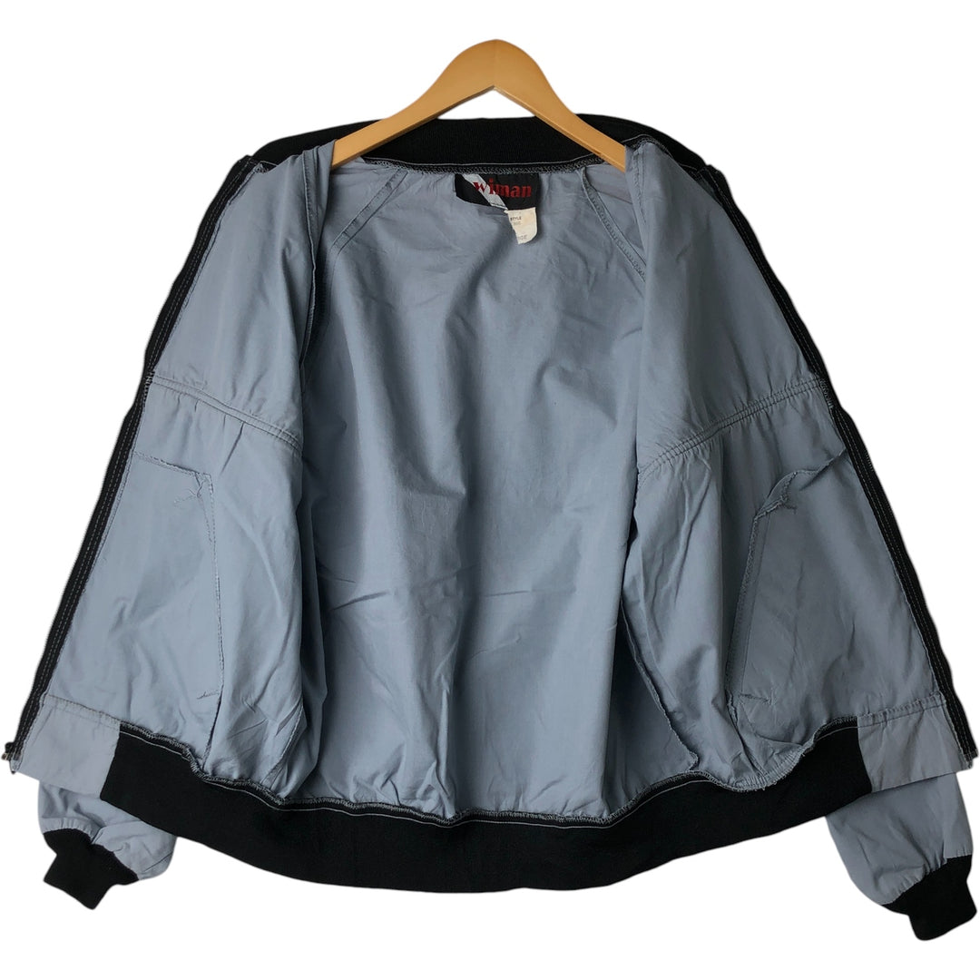 wiman Men's Large Size Vintage Blouson unclear Blue type light blue Vintage Second Hand
