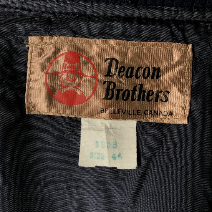 Deacon Brothers Vintage Men's XL Blouson polyester navy blue type Vintage Second Hand