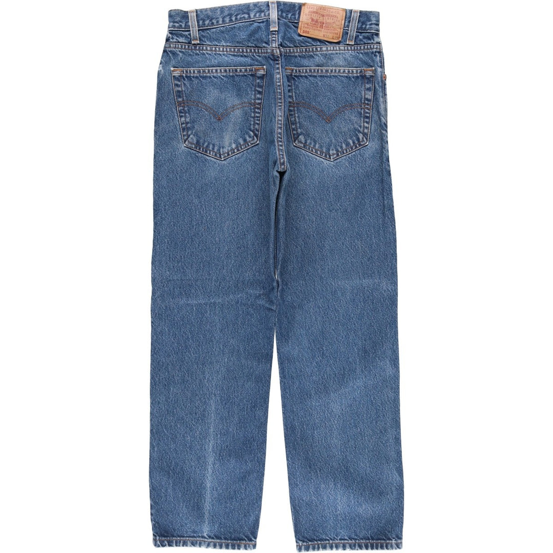 90'S Levi's 00505-0216 Regular Fit Straight Leg Tapered Denim Pants, Men's, Size W31 (Vintage) cotton blue type Vintage Second Hand