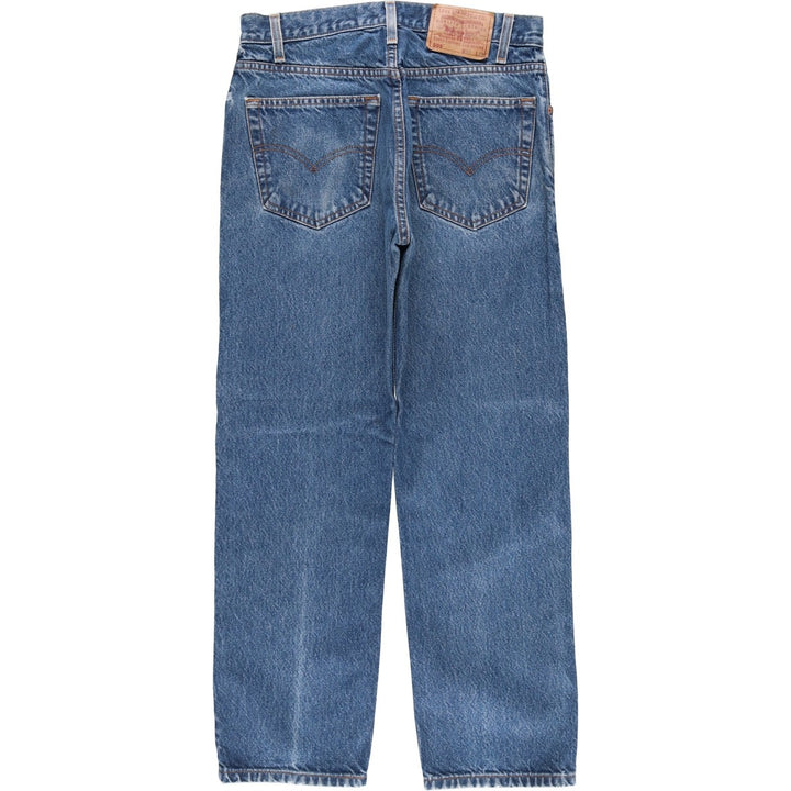 90'S Levi's 00505-0216 Regular Fit Straight Leg Tapered Denim Pants, Men's, Size W31 (Vintage) cotton blue type Vintage Second Hand