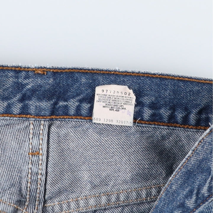 90'S Levi's 00505-0216 Regular Fit Straight Leg Tapered Denim Pants, Men's, Size W31 (Vintage) cotton blue type Vintage Second Hand