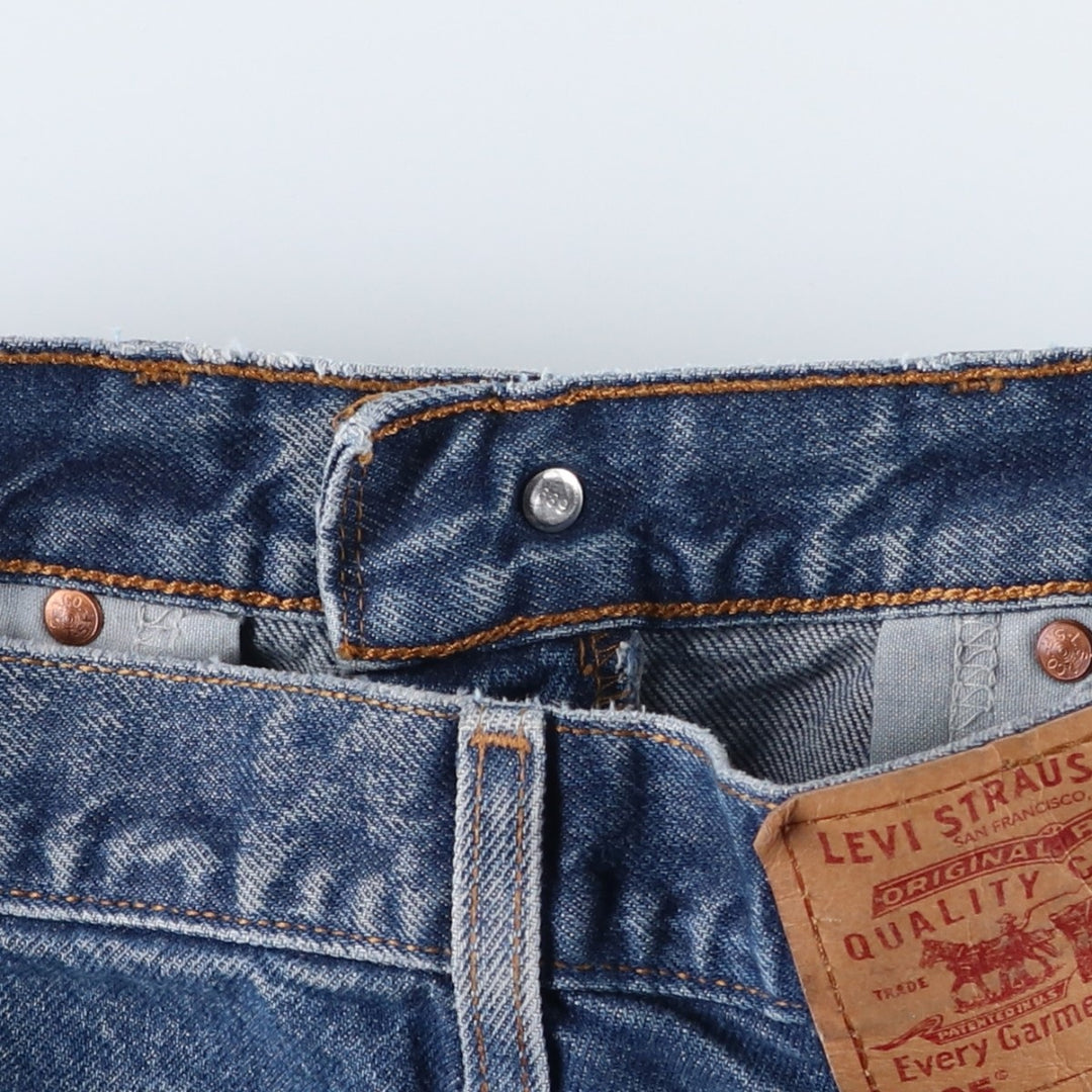 90'S Levi's 00505-0216 Regular Fit Straight Leg Tapered Denim Pants, Men's, Size W31 (Vintage) cotton blue type Vintage Second Hand