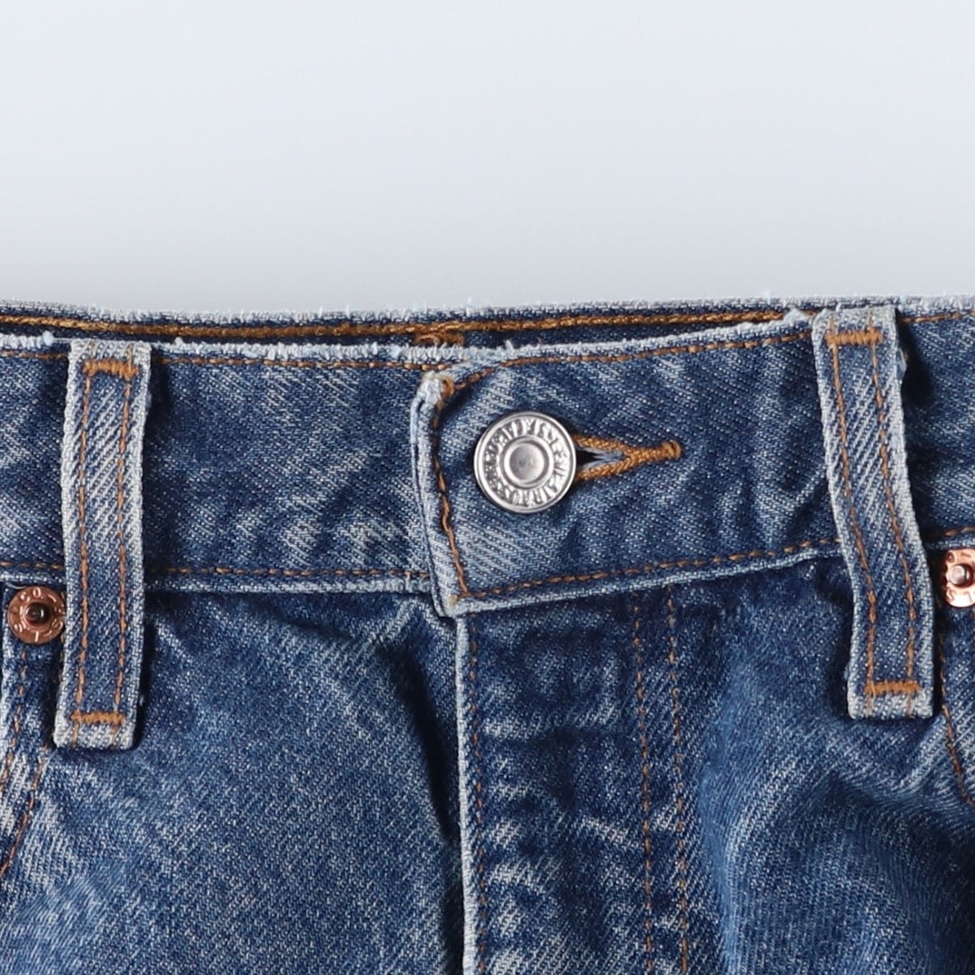 90'S Levi's 00505-0216 Regular Fit Straight Leg Tapered Denim Pants, Men's, Size W31 (Vintage) cotton blue type Vintage Second Hand