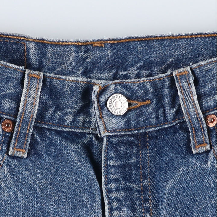 90'S Levi's 00505-0216 Regular Fit Straight Leg Tapered Denim Pants, Men's, Size W31 (Vintage) cotton blue type Vintage Second Hand
