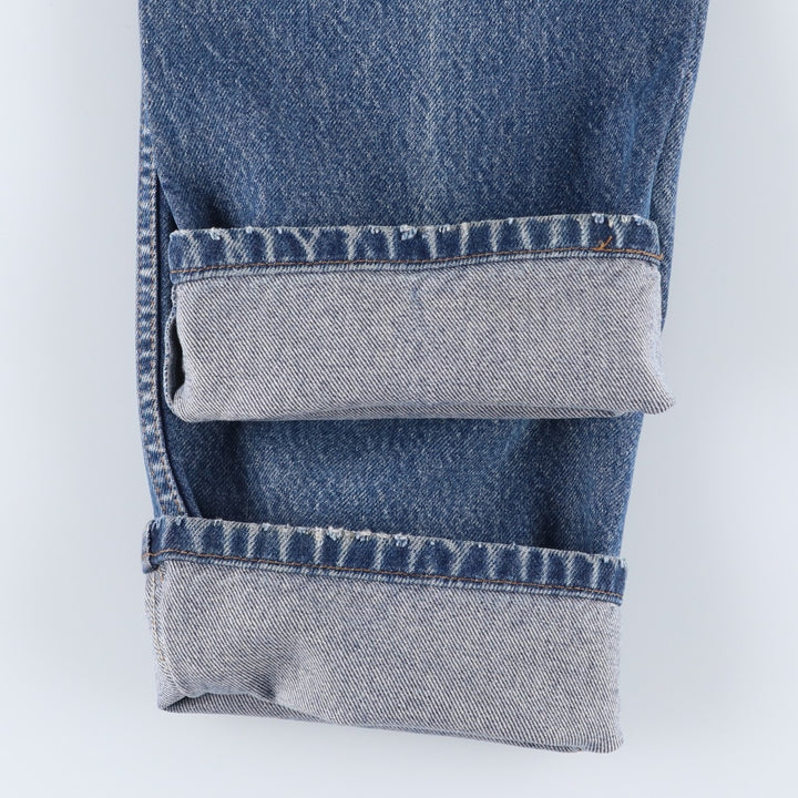 90'S Levi's 00505-0216 Regular Fit Straight Leg Tapered Denim Pants, Men's, Size W31 (Vintage) cotton blue type Vintage Second Hand