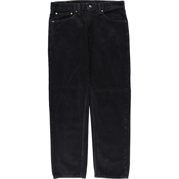Levi's 505 Black Denim Tapered Denim Pants for Men, W34 equivalent cotton black type Vintage Second Hand