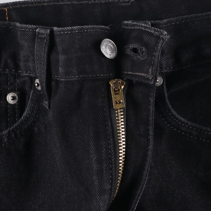 Levi's 505 Black Denim Tapered Denim Pants for Men, W34 equivalent cotton black type Vintage Second Hand