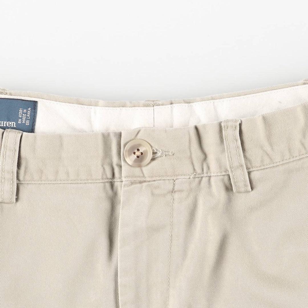 Ralph Lauren POLO by Ralph Lauren PRESTON PANT Chino pants for men, equivalent to w36 cotton Beige type Vintage Second Hand