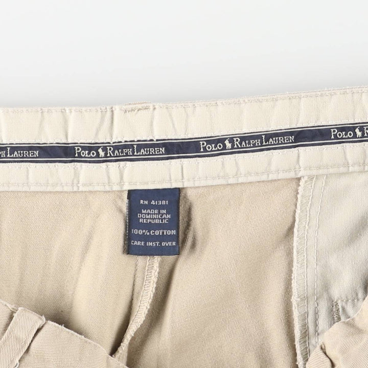 Ralph Lauren POLO RALPH LAUREN HAMMOND PANT, two-pleat chino pants, men's size W36 cotton Beige type Vintage Second Hand