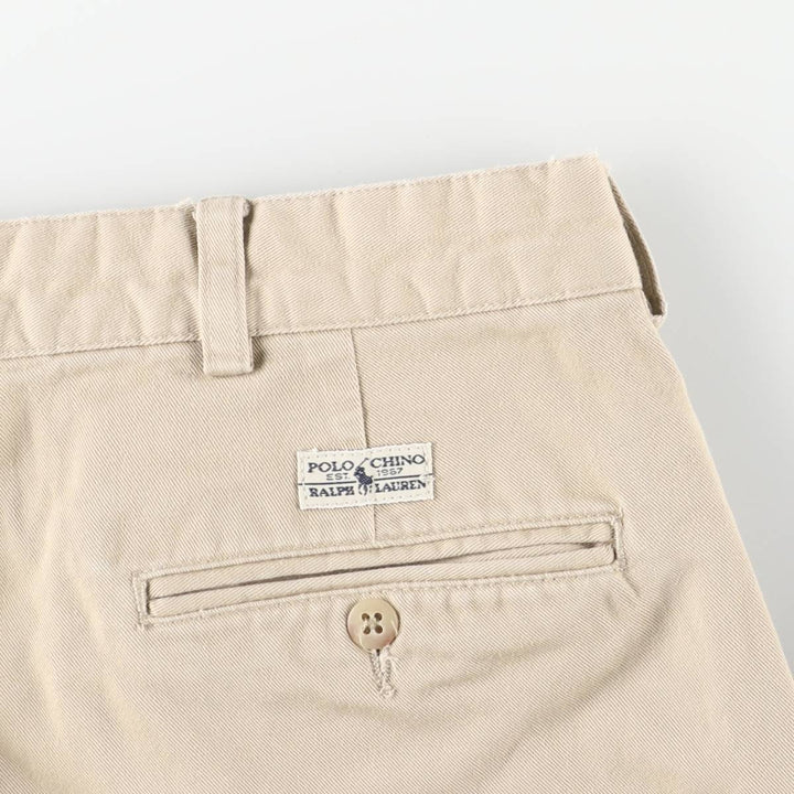 Ralph Lauren POLO RALPH LAUREN HAMMOND PANT, two-pleat chino pants, men's size W36 cotton Beige type Vintage Second Hand