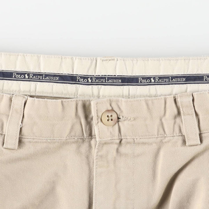 Ralph Lauren POLO RALPH LAUREN HAMMOND PANT, two-pleat chino pants, men's size W36 cotton Beige type Vintage Second Hand