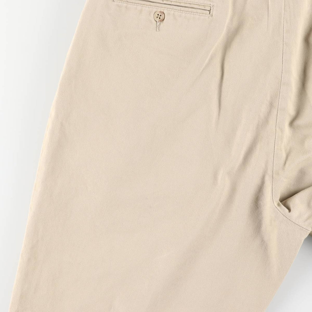 Ralph Lauren POLO RALPH LAUREN HAMMOND PANT, two-pleat chino pants, men's size W36 cotton Beige type Vintage Second Hand
