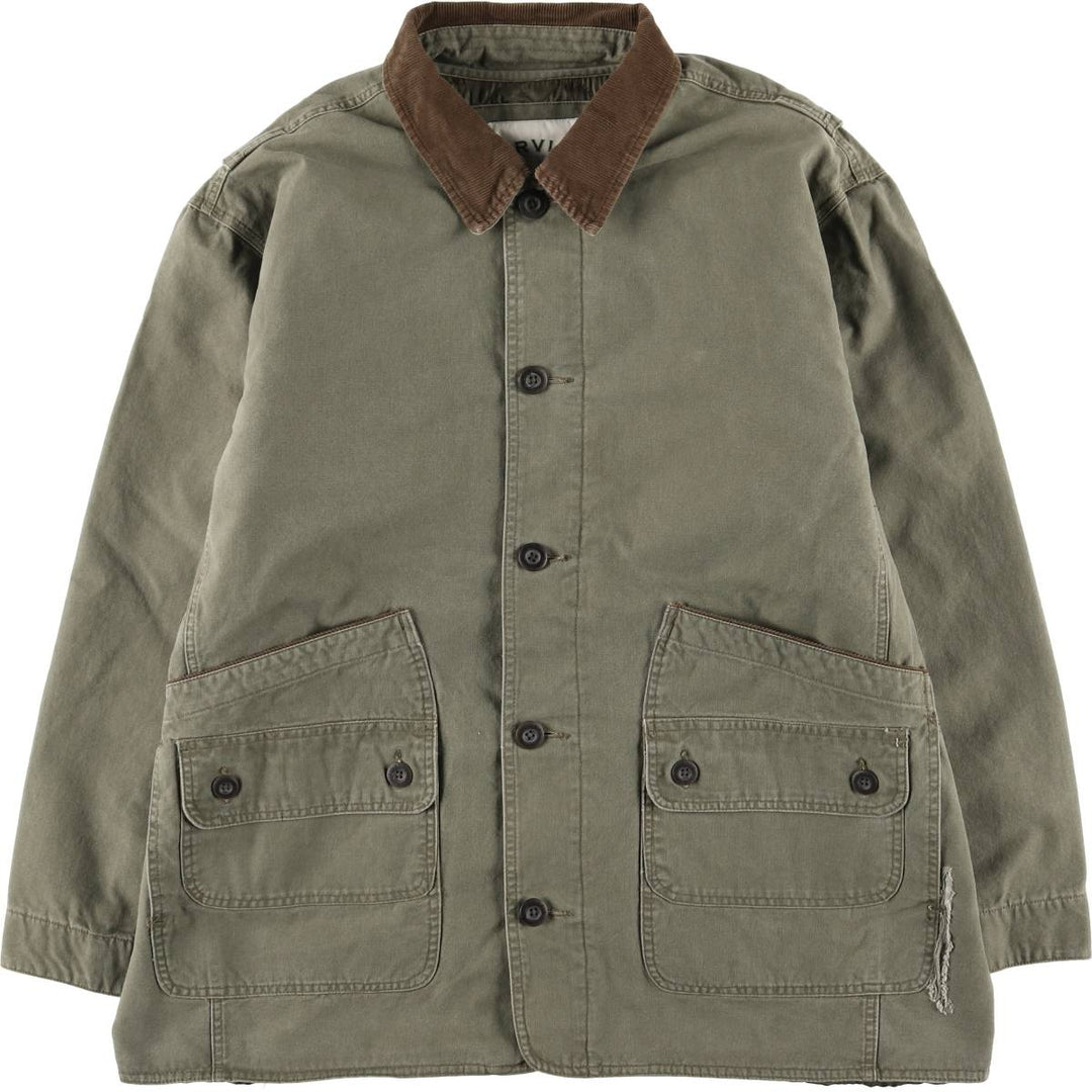 Orvis Padded Duck Hunting Jacket, Men's XXL cotton Khaki type Vintage Second Hand
