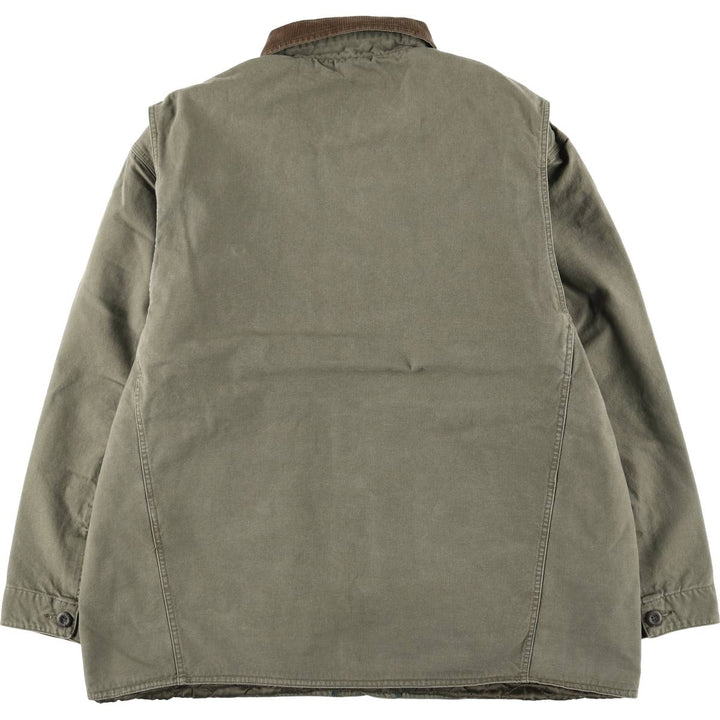 Orvis Padded Duck Hunting Jacket, Men's XXL cotton Khaki type Vintage Second Hand
