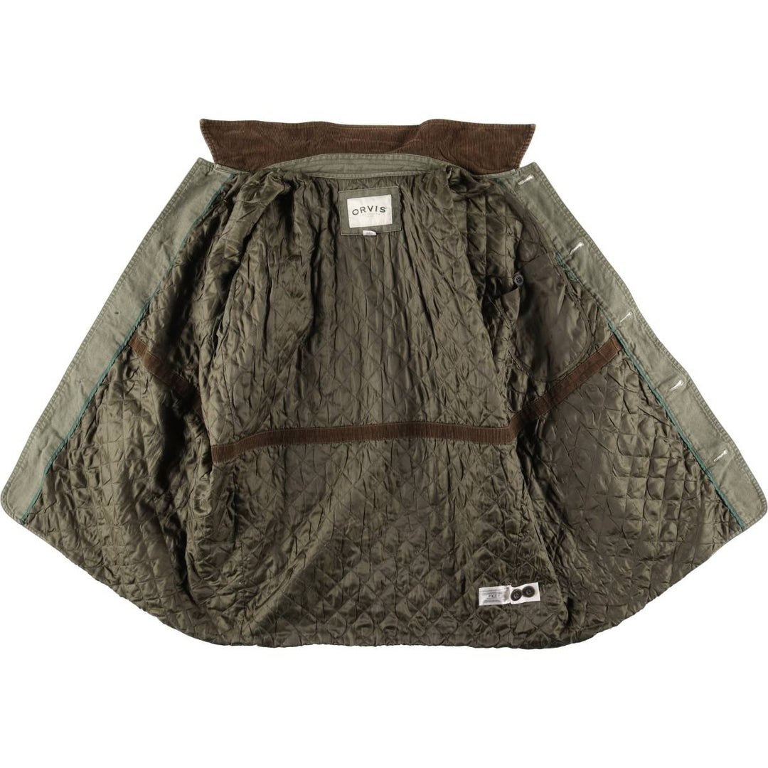 Orvis Padded Duck Hunting Jacket, Men's XXL cotton Khaki type Vintage Second Hand
