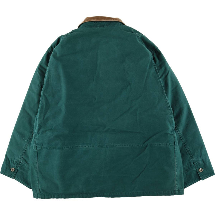 90'S Eddie Bauer padded hunting jacket, men's size L cotton dark green Vintage Second Hand