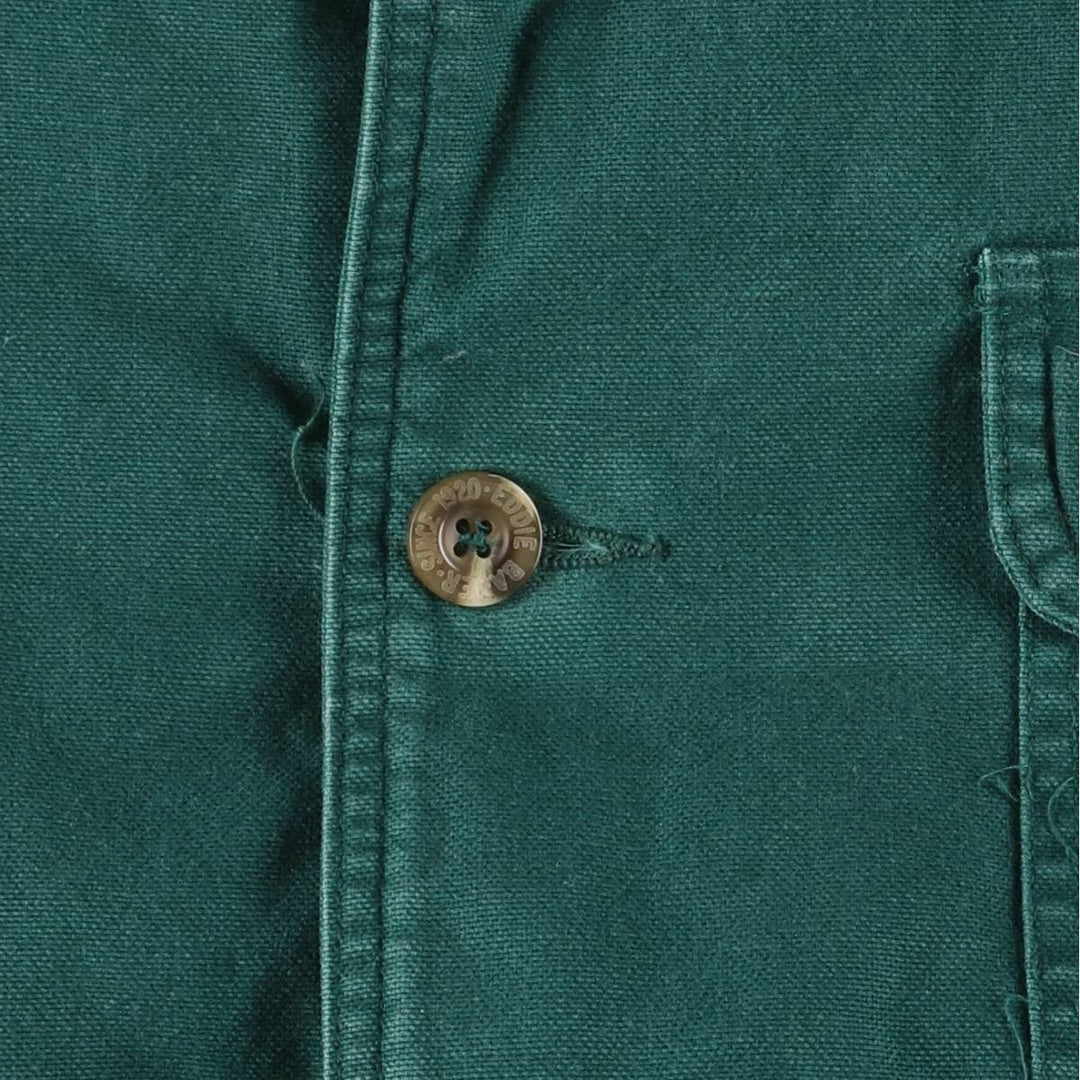 90'S Eddie Bauer padded hunting jacket, men's size L cotton dark green Vintage Second Hand