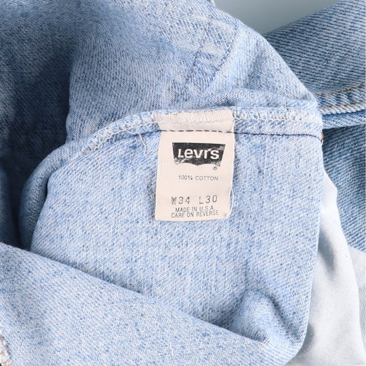 90s-00'S Vintage Levi's 505-4834 Tapered Denim Pants, Made in USA, Men's Size 33 cotton blue type Vintage Second Hand