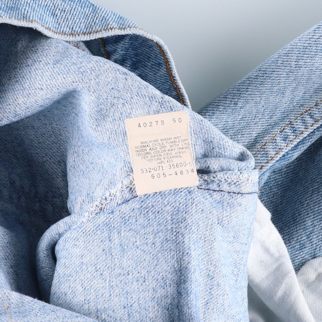 90s-00'S Vintage Levi's 505-4834 Tapered Denim Pants, Made in USA, Men's Size 33 cotton blue type Vintage Second Hand