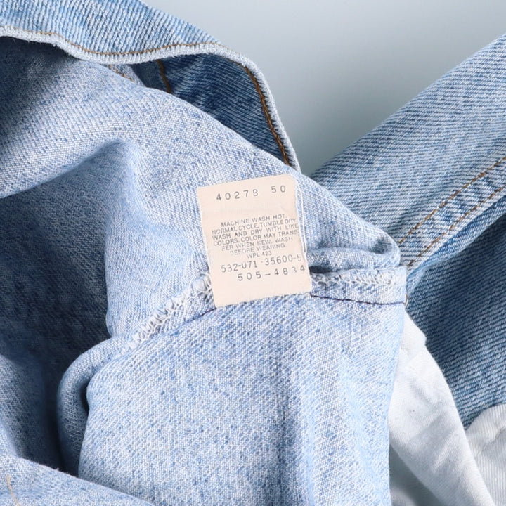 90s-00'S Vintage Levi's 505-4834 Tapered Denim Pants, Made in USA, Men's Size 33 cotton blue type Vintage Second Hand