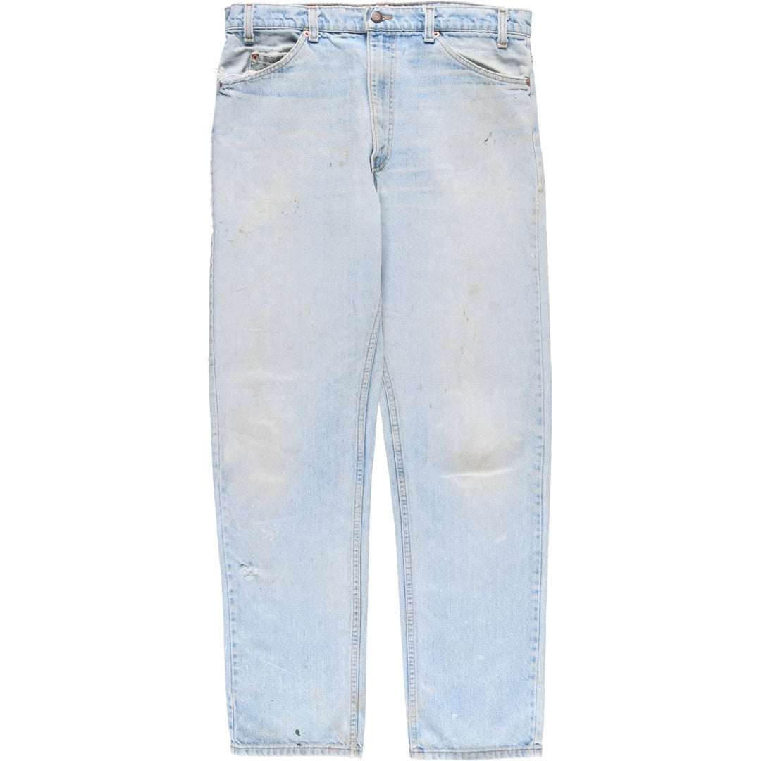 90s-00'S Levi's 40505-0214 Orange Tab Tapered Denim Pants, Made in USA, Men's, Size 35, Vintage cotton blue type Vintage Second Hand