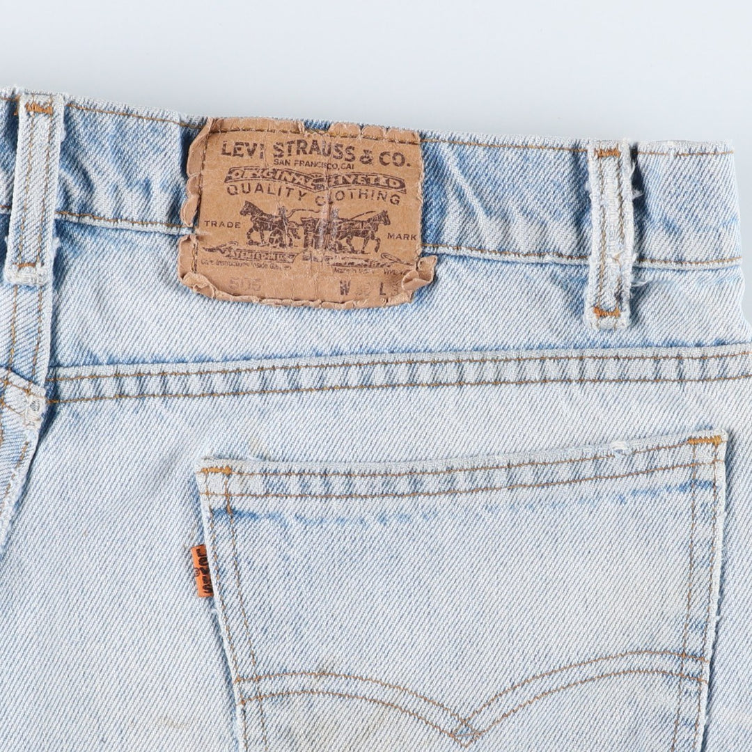90s-00'S Levi's 40505-0214 Orange Tab Tapered Denim Pants, Made in USA, Men's, Size 35, Vintage cotton blue type Vintage Second Hand