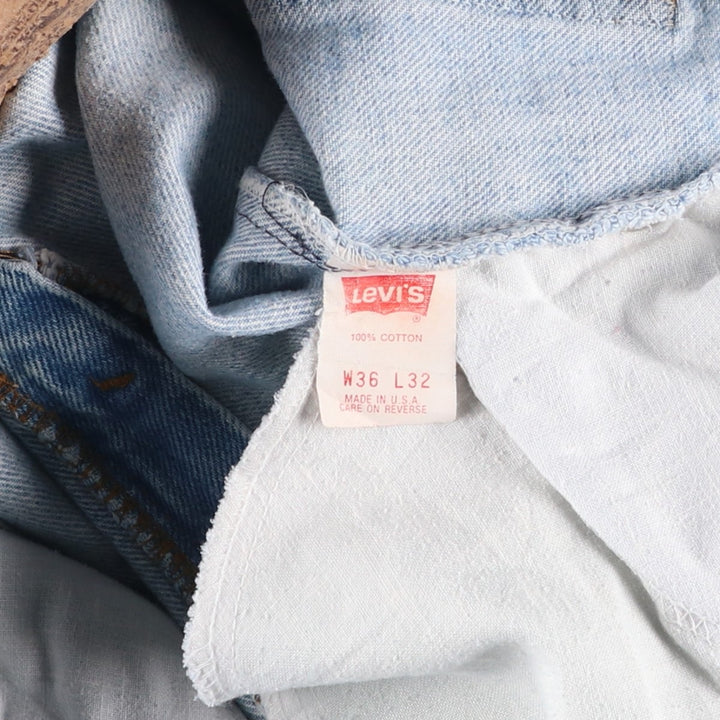 90s-00'S Levi's 40505-0214 Orange Tab Tapered Denim Pants, Made in USA, Men's, Size 35, Vintage cotton blue type Vintage Second Hand