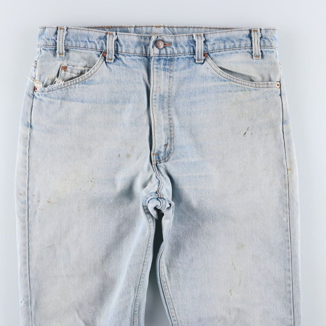90s-00'S Levi's 40505-0214 Orange Tab Tapered Denim Pants, Made in USA, Men's, Size 35, Vintage cotton blue type Vintage Second Hand
