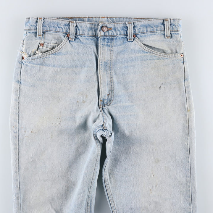 90s-00'S Levi's 40505-0214 Orange Tab Tapered Denim Pants, Made in USA, Men's, Size 35, Vintage cotton blue type Vintage Second Hand