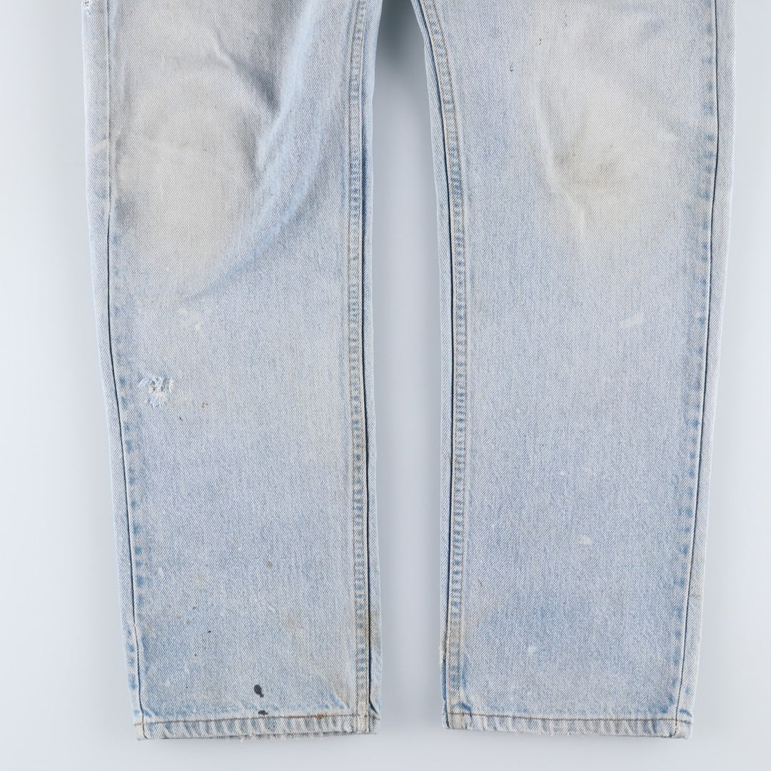 90s-00'S Levi's 40505-0214 Orange Tab Tapered Denim Pants, Made in USA, Men's, Size 35, Vintage cotton blue type Vintage Second Hand