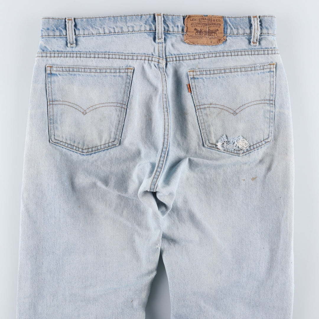 90s-00'S Levi's 40505-0214 Orange Tab Tapered Denim Pants, Made in USA, Men's, Size 35, Vintage cotton blue type Vintage Second Hand