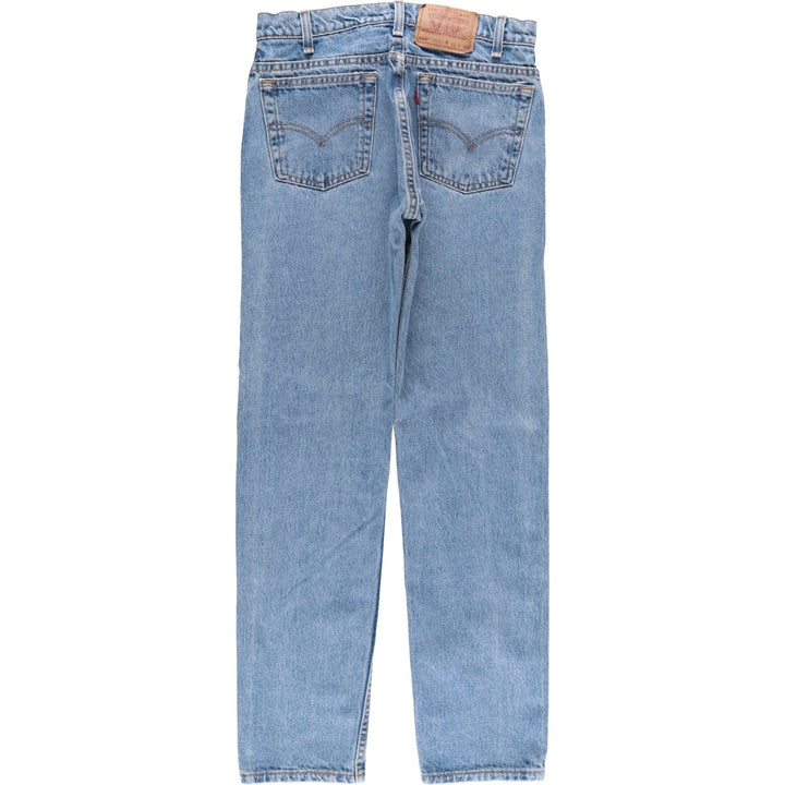 90'S Levi's 505 REGULAR FIT STRAIGHT LEG Tapered Denim Pants Made in USA Men's W30 Vintage cotton Blue type light blue Vintage Second Hand