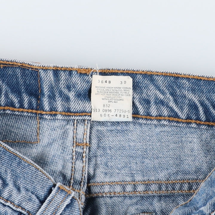 90'S Levi's 505 REGULAR FIT STRAIGHT LEG Tapered Denim Pants Made in USA Men's W30 Vintage cotton Blue type light blue Vintage Second Hand
