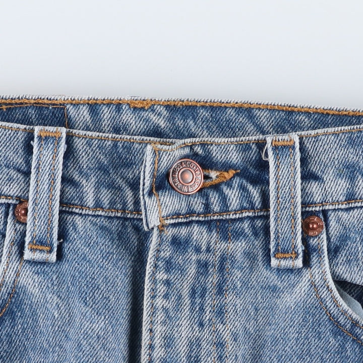 90'S Levi's 505 REGULAR FIT STRAIGHT LEG Tapered Denim Pants Made in USA Men's W30 Vintage cotton Blue type light blue Vintage Second Hand