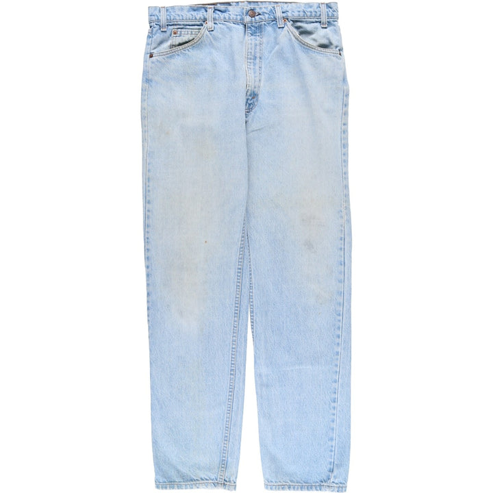 90s-00'S Levi's 40505-0214 Orange Tab Tapered Denim Pants, Made in USA, Men's, Size 34, Vintage cotton blue type Vintage Second Hand