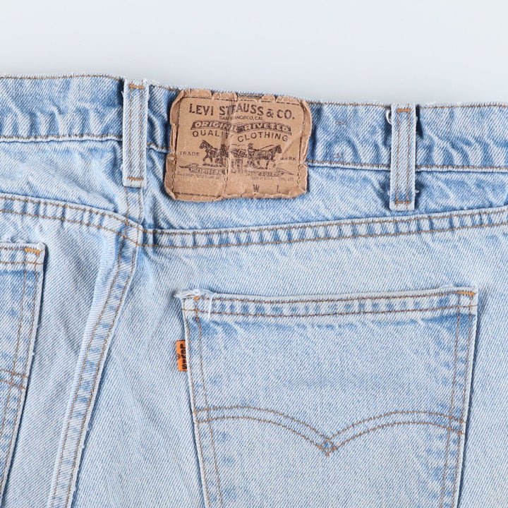 90s-00'S Levi's 40505-0214 Orange Tab Tapered Denim Pants, Made in USA, Men's, Size 34, Vintage cotton blue type Vintage Second Hand