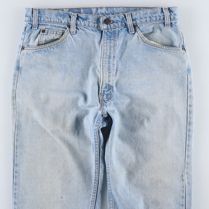 90s-00'S Levi's 40505-0214 Orange Tab Tapered Denim Pants, Made in USA, Men's, Size 34, Vintage cotton blue type Vintage Second Hand