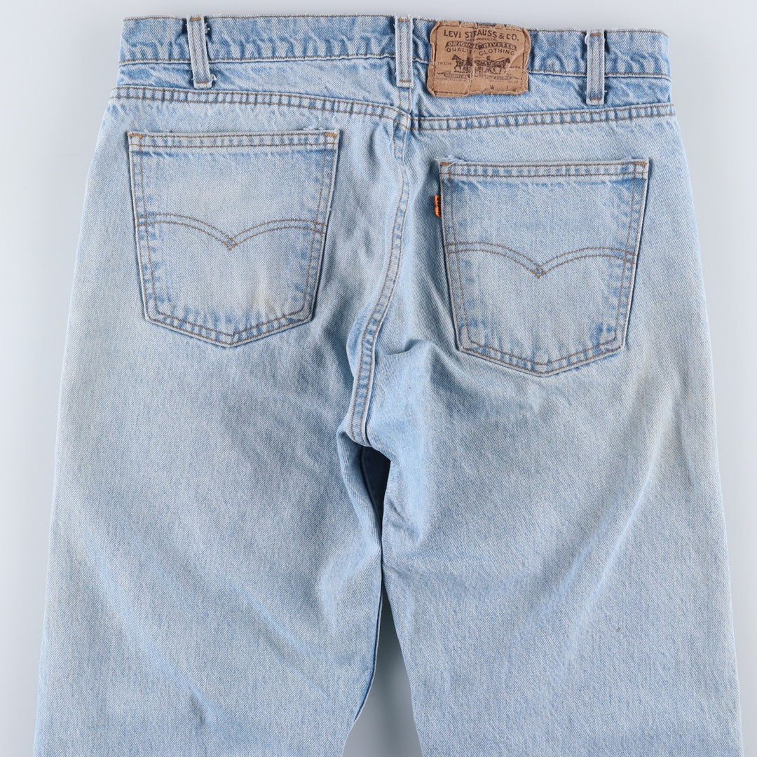 90s-00'S Levi's 40505-0214 Orange Tab Tapered Denim Pants, Made in USA, Men's, Size 34, Vintage cotton blue type Vintage Second Hand