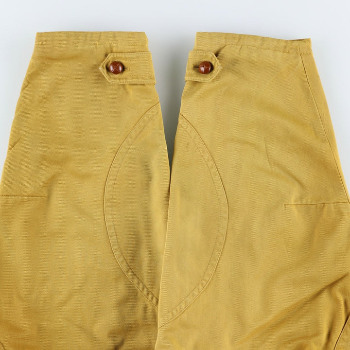 Burberry's padded hunting jacket, made in England, men's size XL cotton yellow type Vintage Second Hand