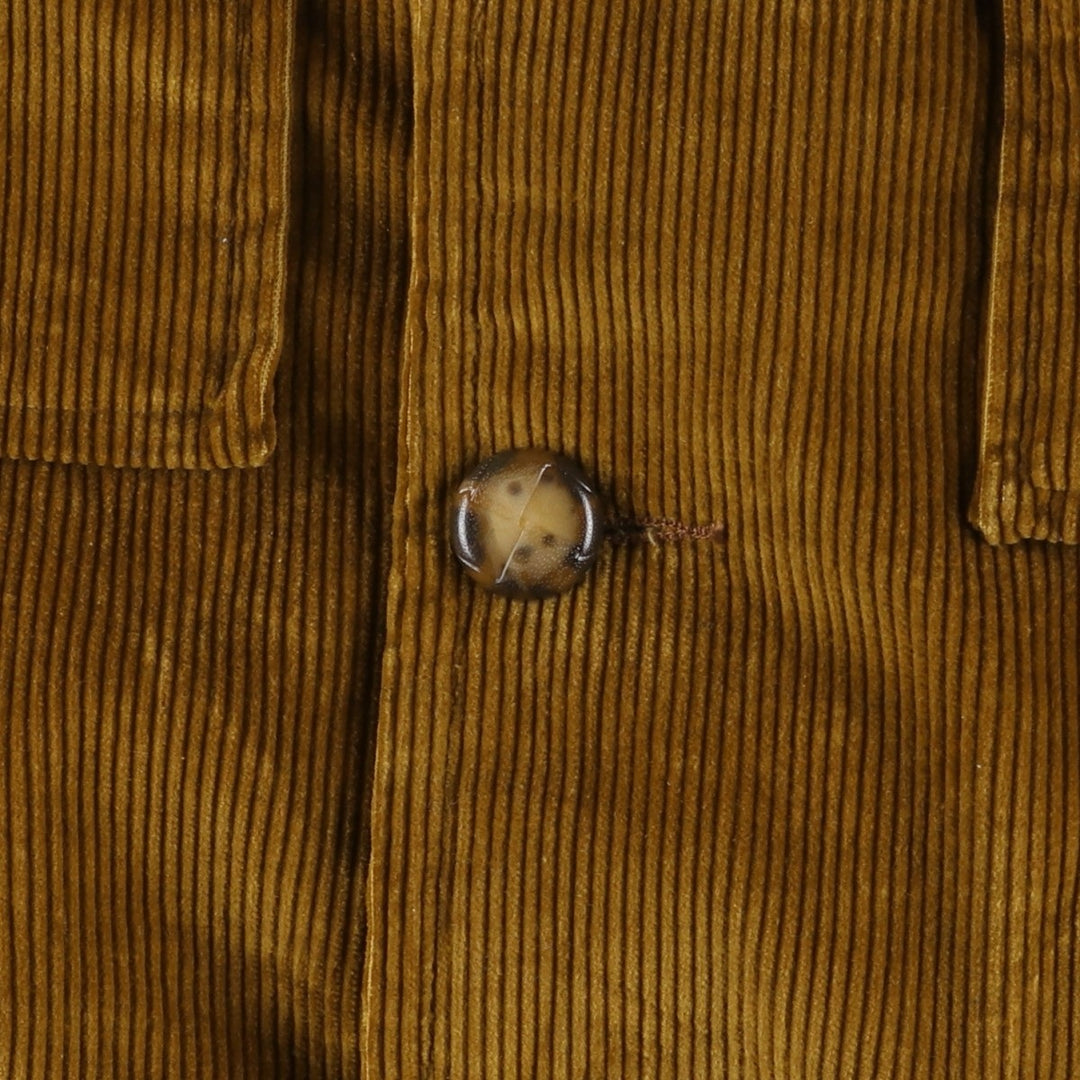 Vintage 1970'S Sears The Men's Store SPORTSWEAR corduroy boa jacket, size M, men's cotton brown type Vintage Second Hand