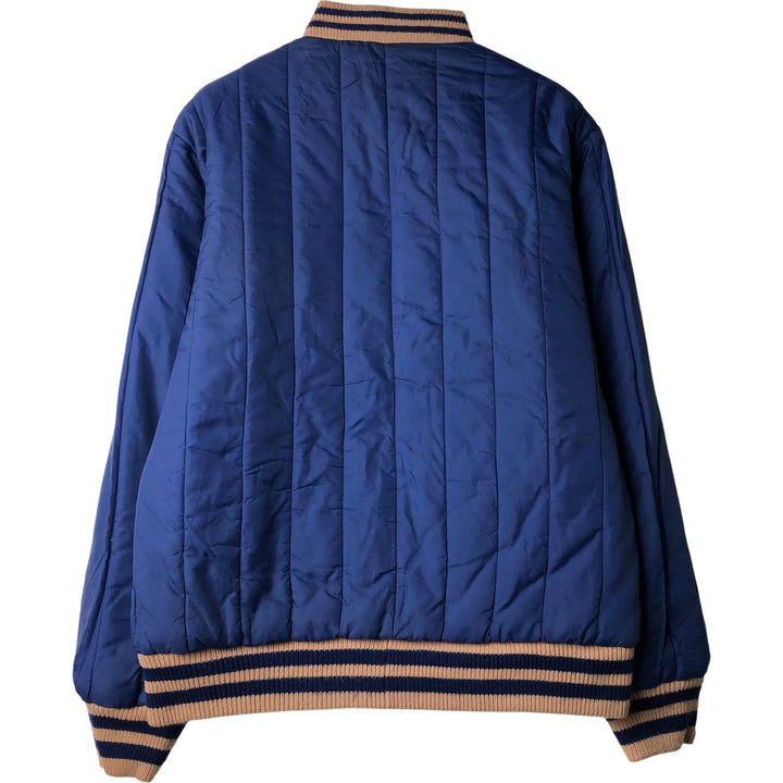 GENERATION ONE Padded Reversible Varsity Jacket, Men's Size XL polyester Beige type Vintage Second Hand
