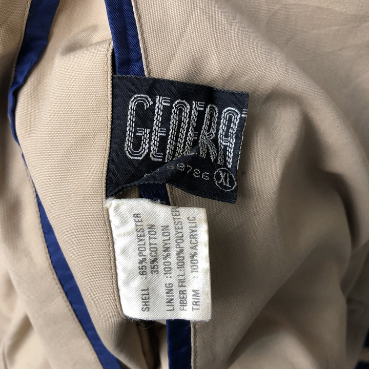 GENERATION ONE Padded Reversible Varsity Jacket, Men's Size XL polyester Beige type Vintage Second Hand