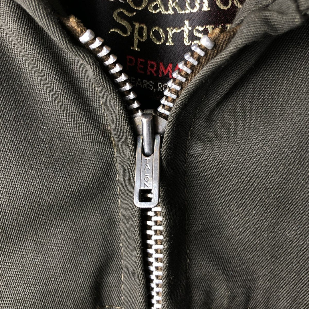Vintage 60s-70'S Sears OAKBROOK SPORTSWEAR Jacket, Men's Size Small unclear Khaki type Vintage Second Hand