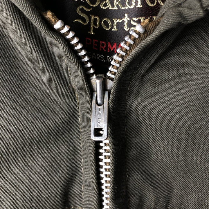 Vintage 60s-70'S Sears OAKBROOK SPORTSWEAR Jacket, Men's Size Small unclear Khaki type Vintage Second Hand