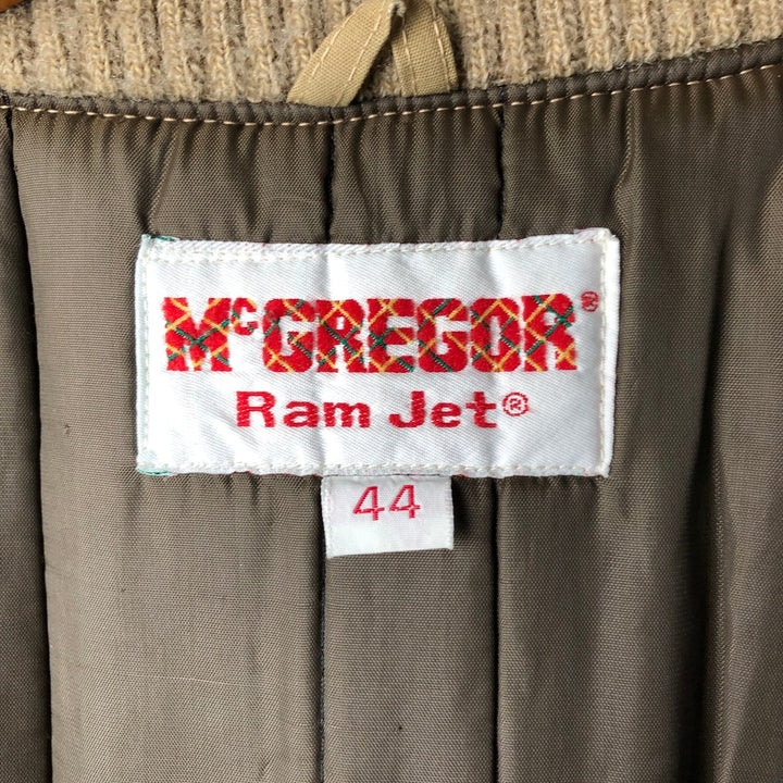 Vintage 1960'S McGREGOR RAM JET padded Pharaoh jacket, made in the USA, size L, men's unclear Beige type Vintage Second Hand